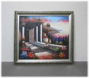 寸法に合わせて油絵額縁を製作しました。 寸法に合わせて油絵額縁を製作しました。