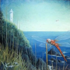 油絵作品（波切の蜻蛉）