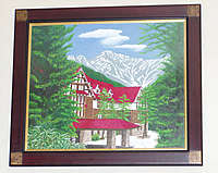 大阪在住の山本様の油絵作品 油絵額縁(フレーム)を当店でご用意させていただきました。