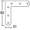 木製額用角金具