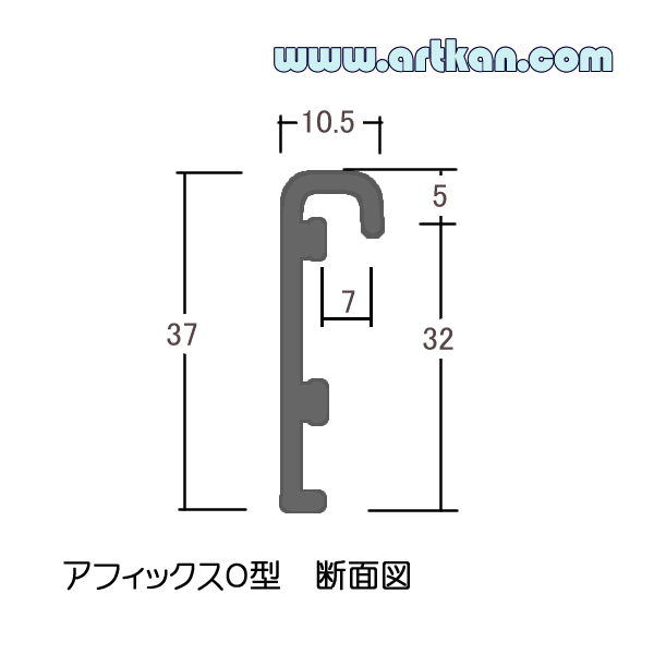 artkan] 仮縁・仮額縁・組立額縁 アフィックス Ｏ型 ウッドブラック Ｆ